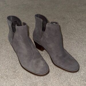 Cole Haan Gray Ankle Booties with Elastic Panels